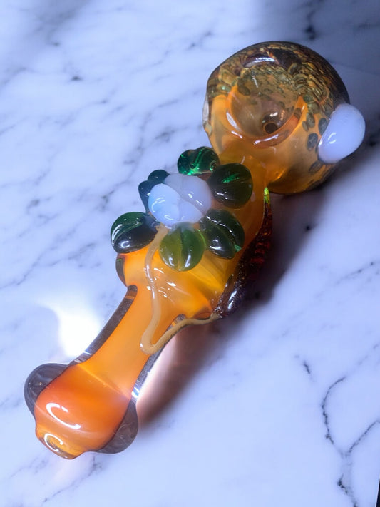 1 x 3 Amber Bloom Handpipe