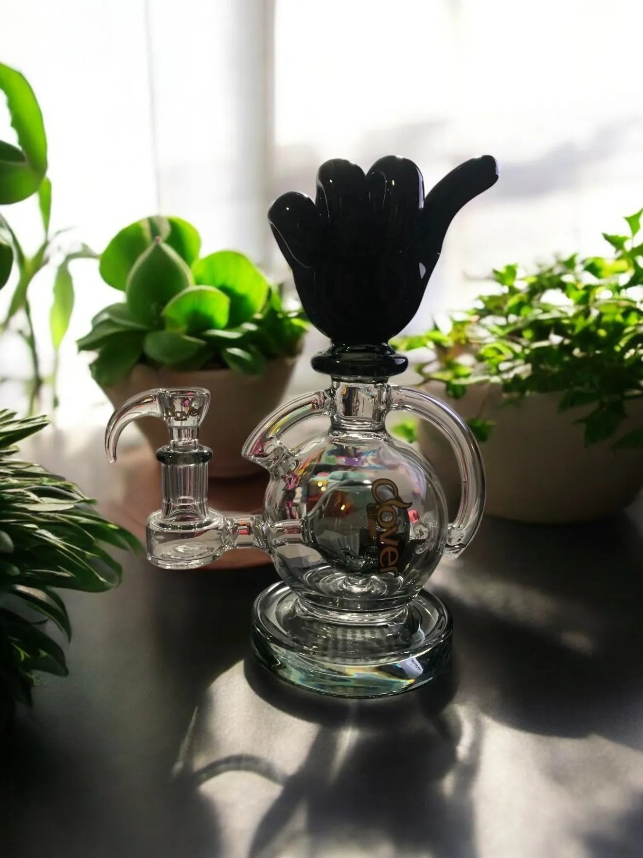 1 x 14 abstract hand bong